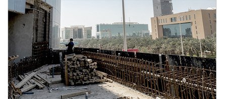 The pool structure taking shape, Riyadh