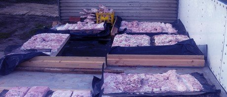Panels cast and curing
